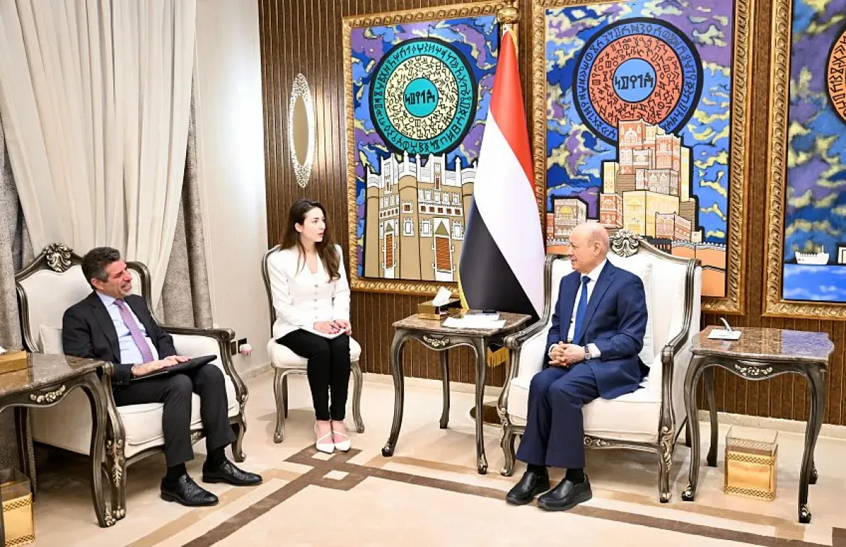 العليمي يطالب بتنسيق دولي لاجتثاث تهديدات الملاحة البحرية