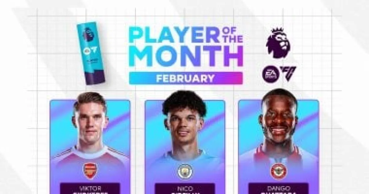 صراع ثلاثي على جائزة أفضل لاعب في البريميرليج لشهر فبراير