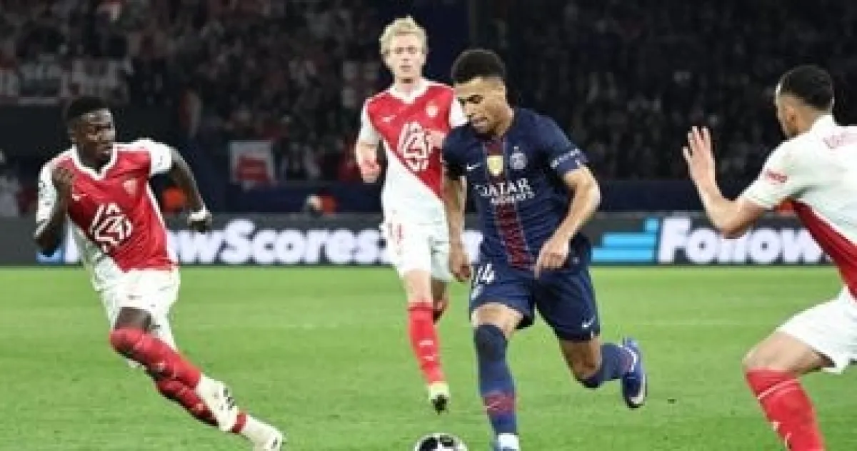 مفاجأة في الدوري الفرنسي: موناكو يهزم باريس سان جيرمان بثلاثية