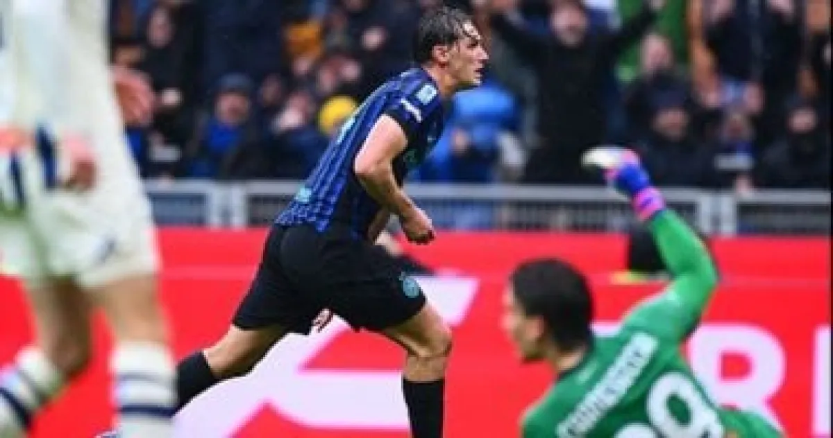 إنتر ميلان يتقدم على أتالانتا بهدف إسبوزيتو في الشوط الأول