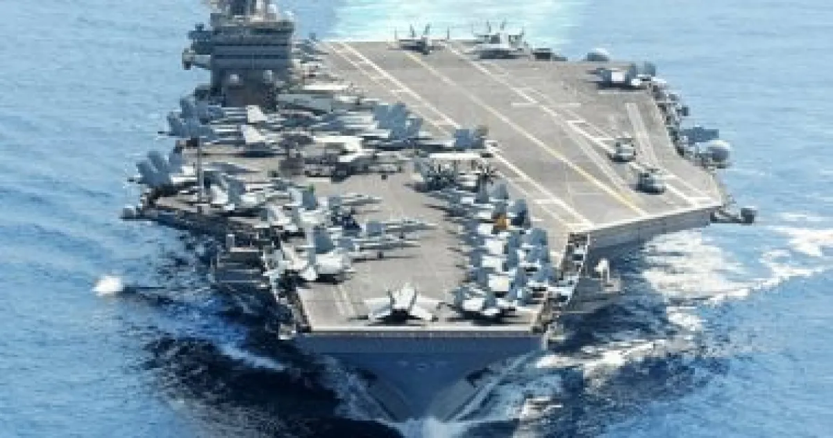 القيادة المركزية الأمريكية: حاملة الطائرات "لينكولن" تفرض حصاراً بحرياً على الموانئ الإيرانية