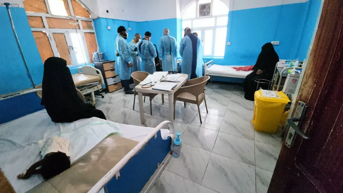 افتتاح توسعة قسم عزل الحصبة بالمخا بدعم "أطباء بلا حدود"