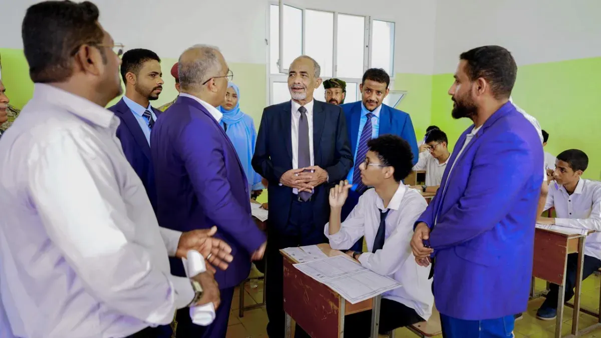 الصبيحي يفتتح امتحانات الثانوية العامة لأكثر من 93 ألف طالب في المحافظات المحررة