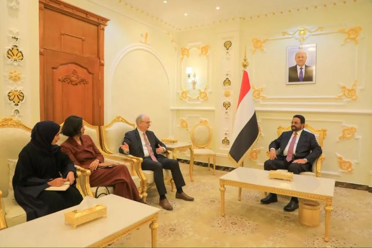 العرادة يناقش تحديات مأرب واحتياجات النازحين مع السفير الألماني