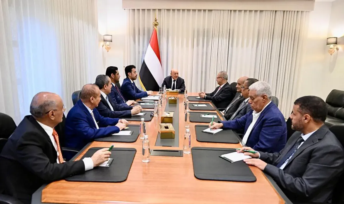 العليمي يشيد بالتحالف البحري بقيادة السعودية ويؤكد مسؤولية حماية باب المندب